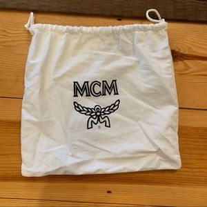 Authentic medium draw string mcm bag